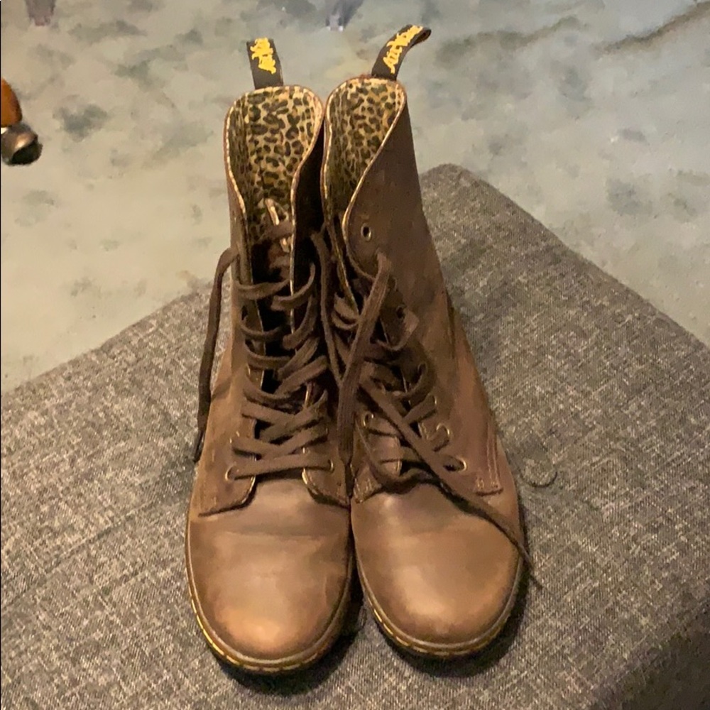 Brown doc martens